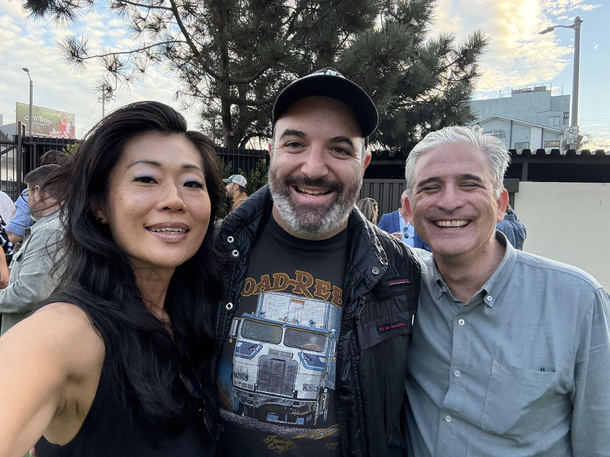 Tyler Chou with Zach Miller and Dan Levitt at The Lighthouse x Slow Ventures event